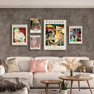 Picasso Abstract Canvas Posters Wall Art Canvas Prints Painting Home Decoration Abstract Poster Living Room Bedroom Wall Decor