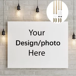 DIY Custom Photo Canvas Painting with Wood Frame Personalized Wall Art Poster for Living Room Home Decor Unique Gift Idea